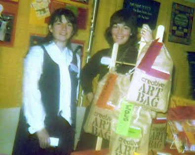 Evelyn and Phyllis with their original Creative Art Bags