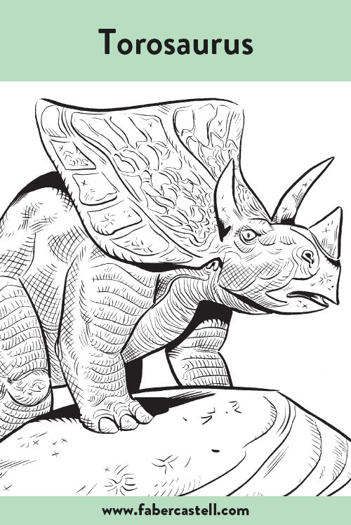 Torosaurus Coloring Page