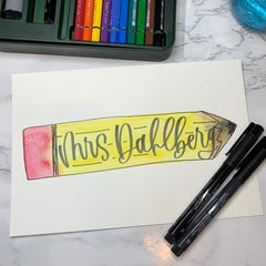 Pencil Name Tag  