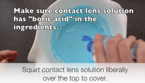 Add contact lens solution 