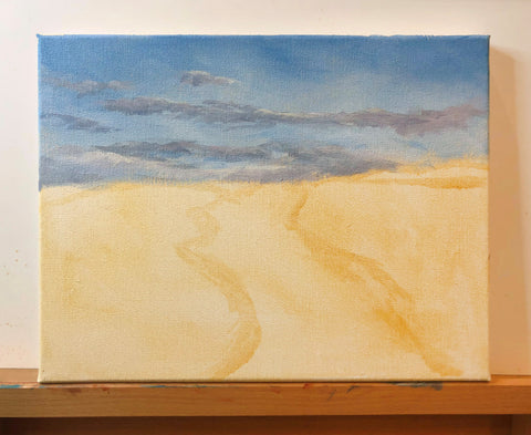 Sandy dune painting