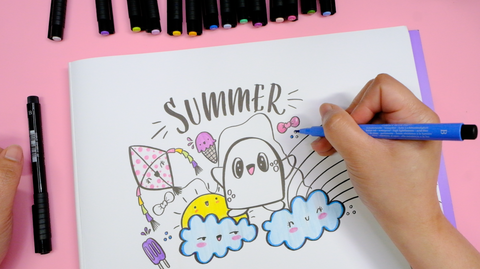 Summer doodles and Pitt Artist Pens