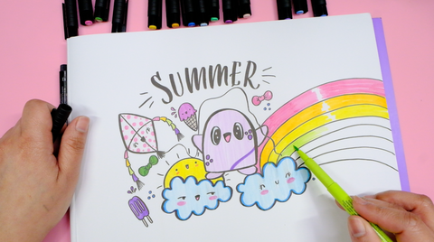 Summer doodle with a Pitt Artist Pen