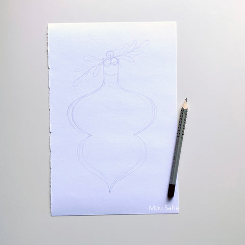 Sketch with a graphite pencil