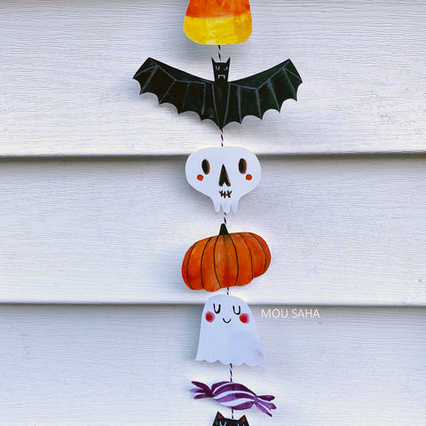 Halloween paper characters 