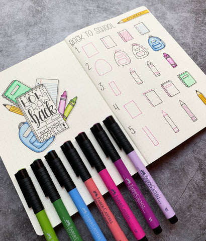 Bullet Journal Doodles: Back to School – Faber-Castell USA