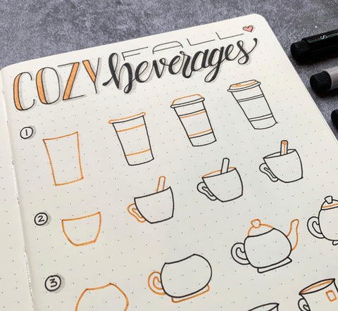 Cozy Beverage Doodles