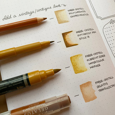 Bullet Journal Vintage Labels Tutorial – Faber-Castell USA