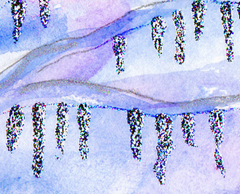 Glitter icicles