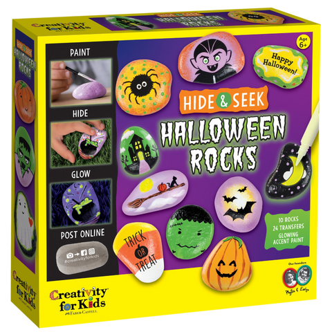 Halloween Hide and Seek Rock Painting kit