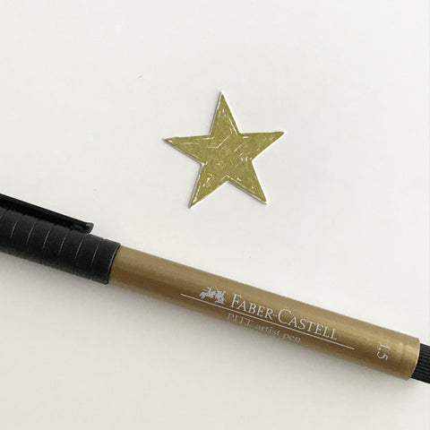 Gold Star and Pitt Artist Pen