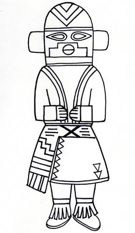 Kachina doll sketch