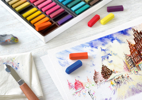 What are The Differences Between Paint, Crayon, Oil Pastel, and