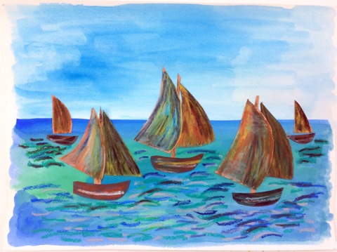 Monet's Boats 