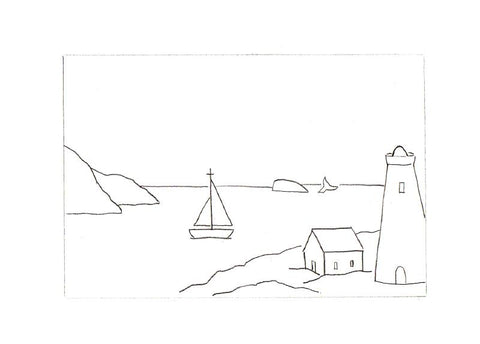 Sketch of a beach