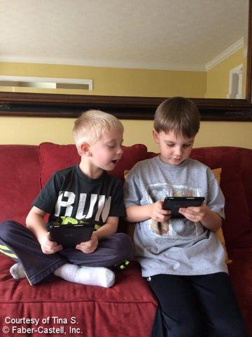 Two boys with iPad