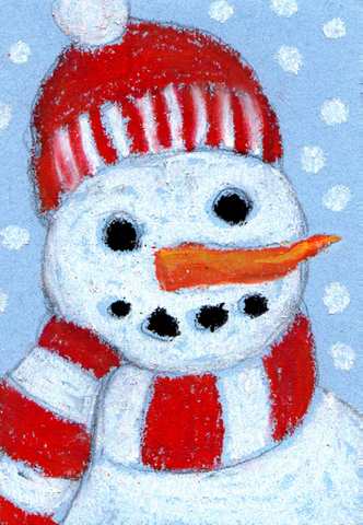 Snowman trading card