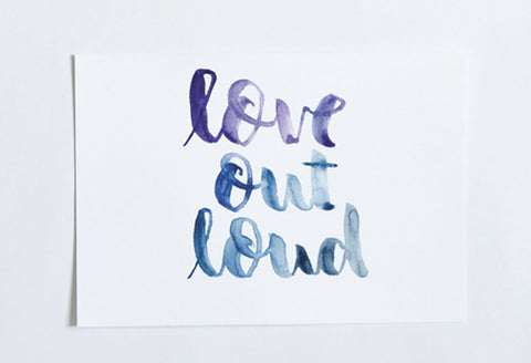 Handlettering Watercolor Tutorial