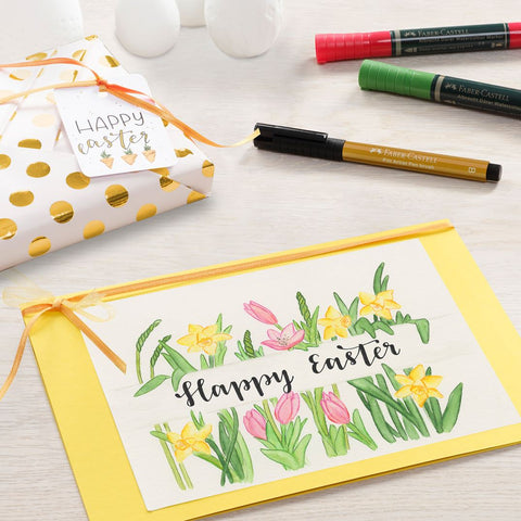 Easter card with Pitt Artist Pens