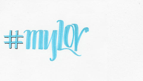 hand lettered #mylov