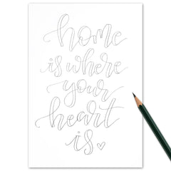 Hand lettering