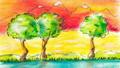 Oil Pastel Art Instructions for Adults