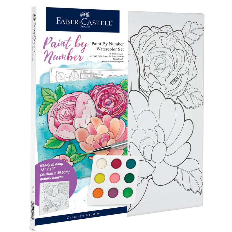 Watercolor Paint by Number Floral - #770630 – Faber-Castell USA