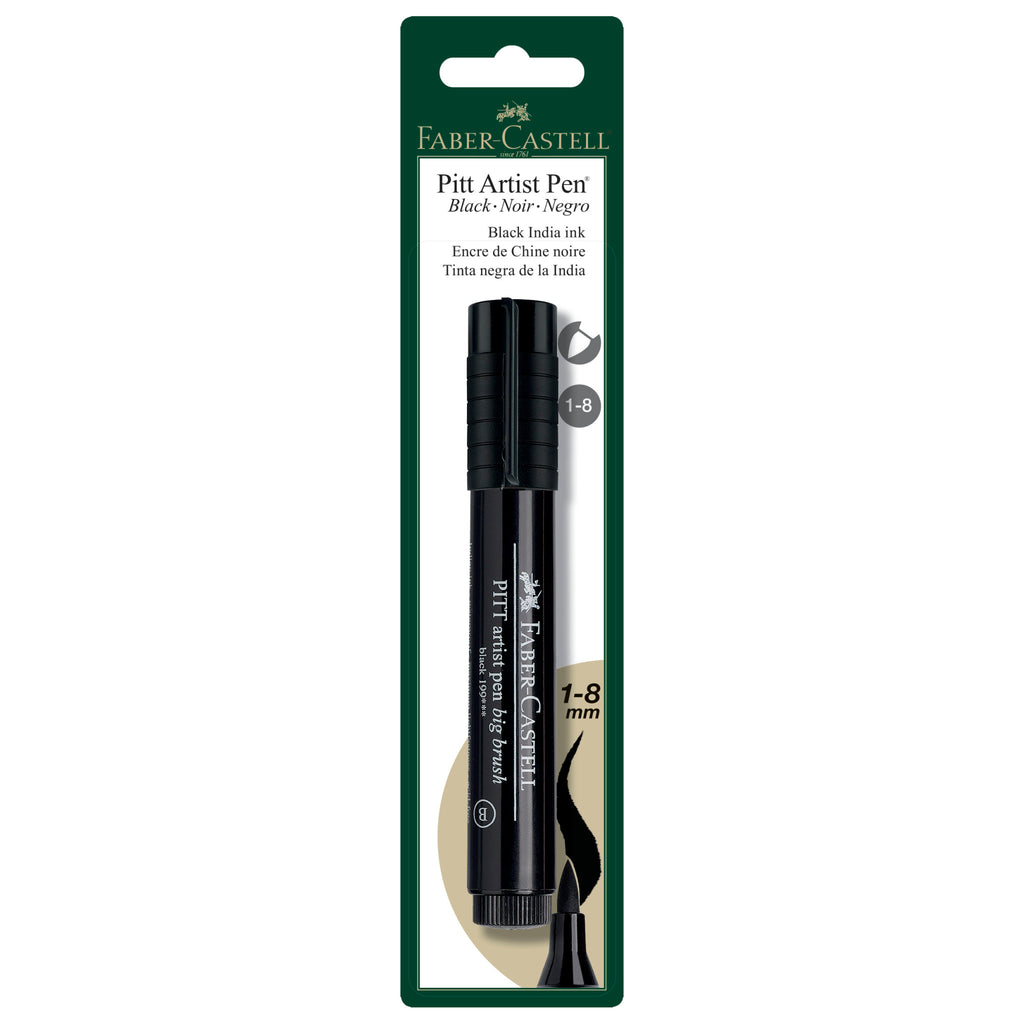 Atticus homoseksueel fabriek Black Marker: Big Brush Pitt Artist Pen in Black – Faber-Castell USA