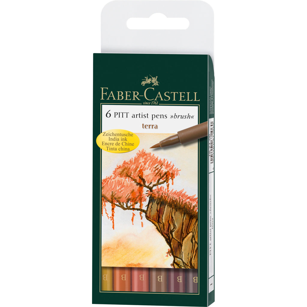 Faber-Castell 167400 Coffret Bois 90 feutres PITT artist pen