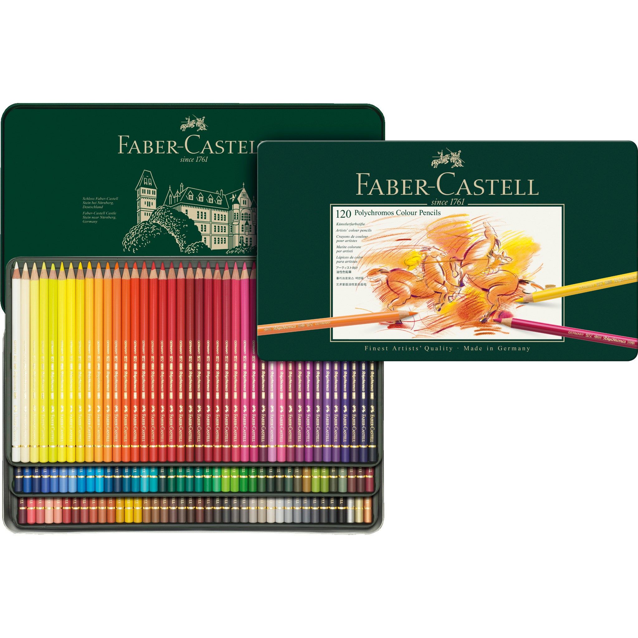 Polychromos Artists' Color Pencils, Tin of 120 - #110011 - Faber product image