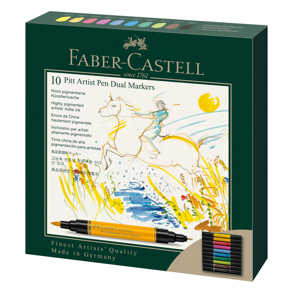Studio box artist pen de 48 feutres PITT Artist de Faber-Castell - Creastore