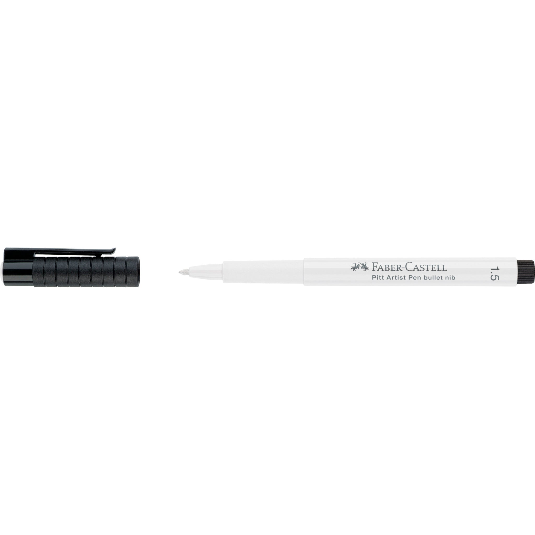 man warm Boom White Pitt Artist Pen - 1.5mm Bullet - Faber-Castell – Faber-Castell USA