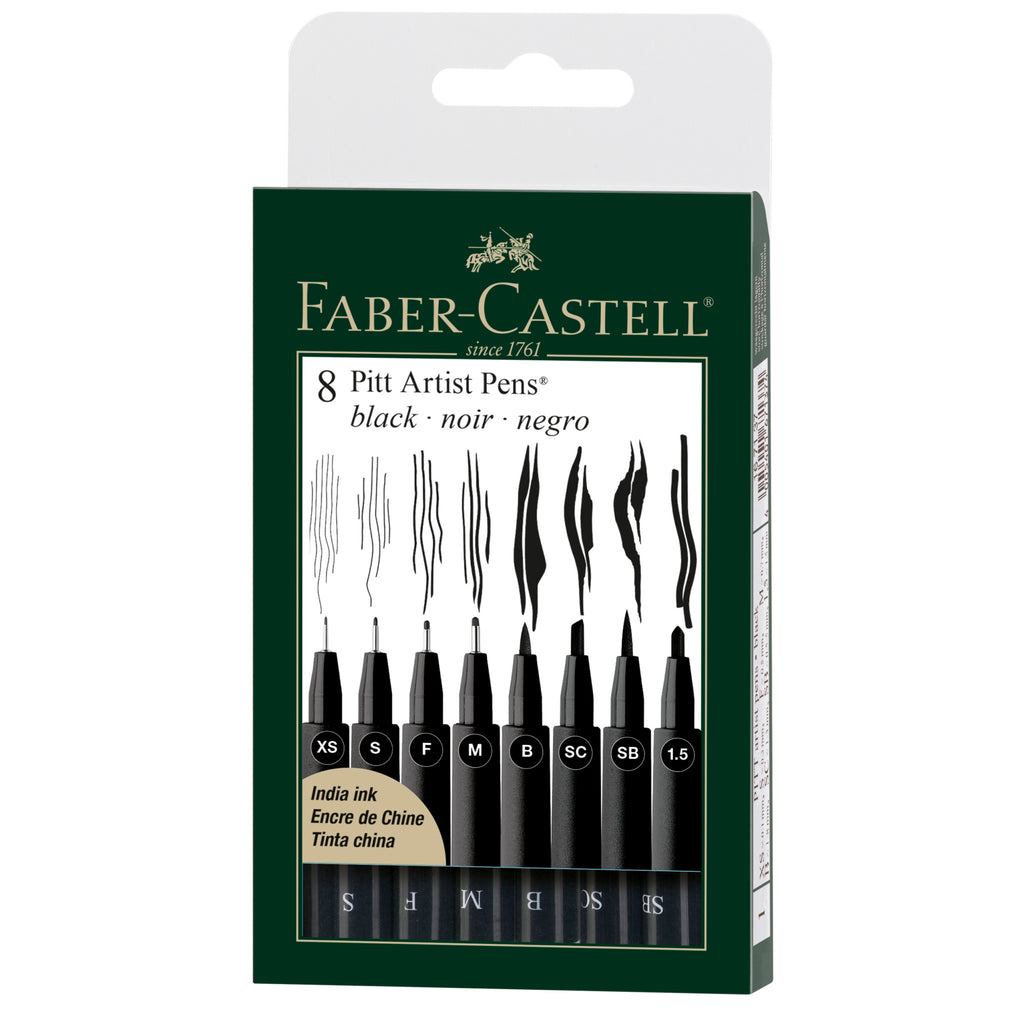 Faber-Castell 167400 Coffret Bois 90 feutres PITT artist pen