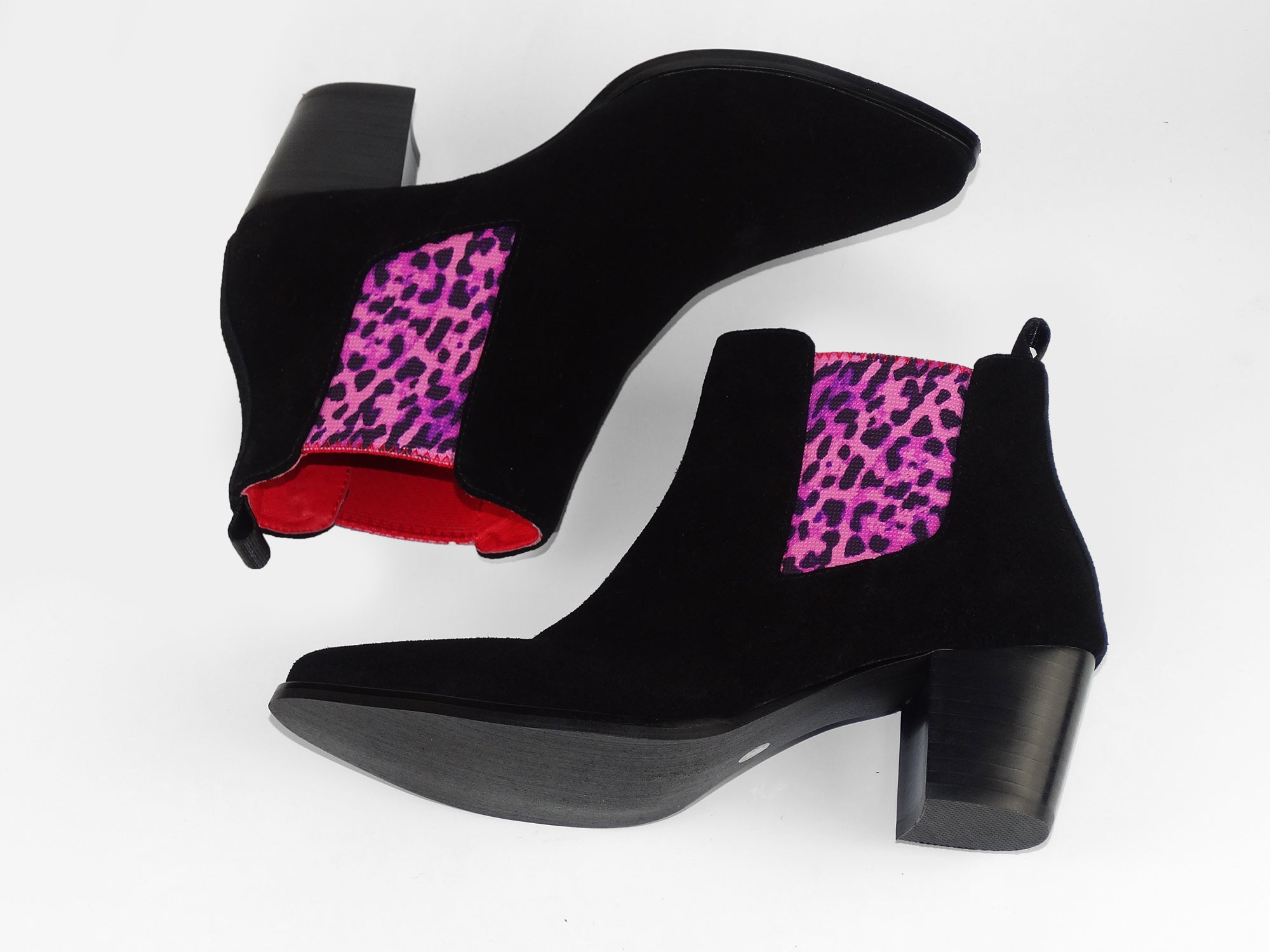 pink leopard print boots