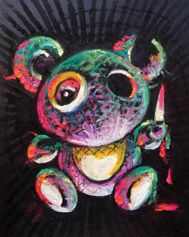 Artist chroma coma Teddy print