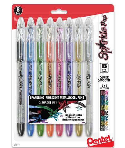 Pentel Sparkle Pop Gel Pen Review - SuperDoodleGirl