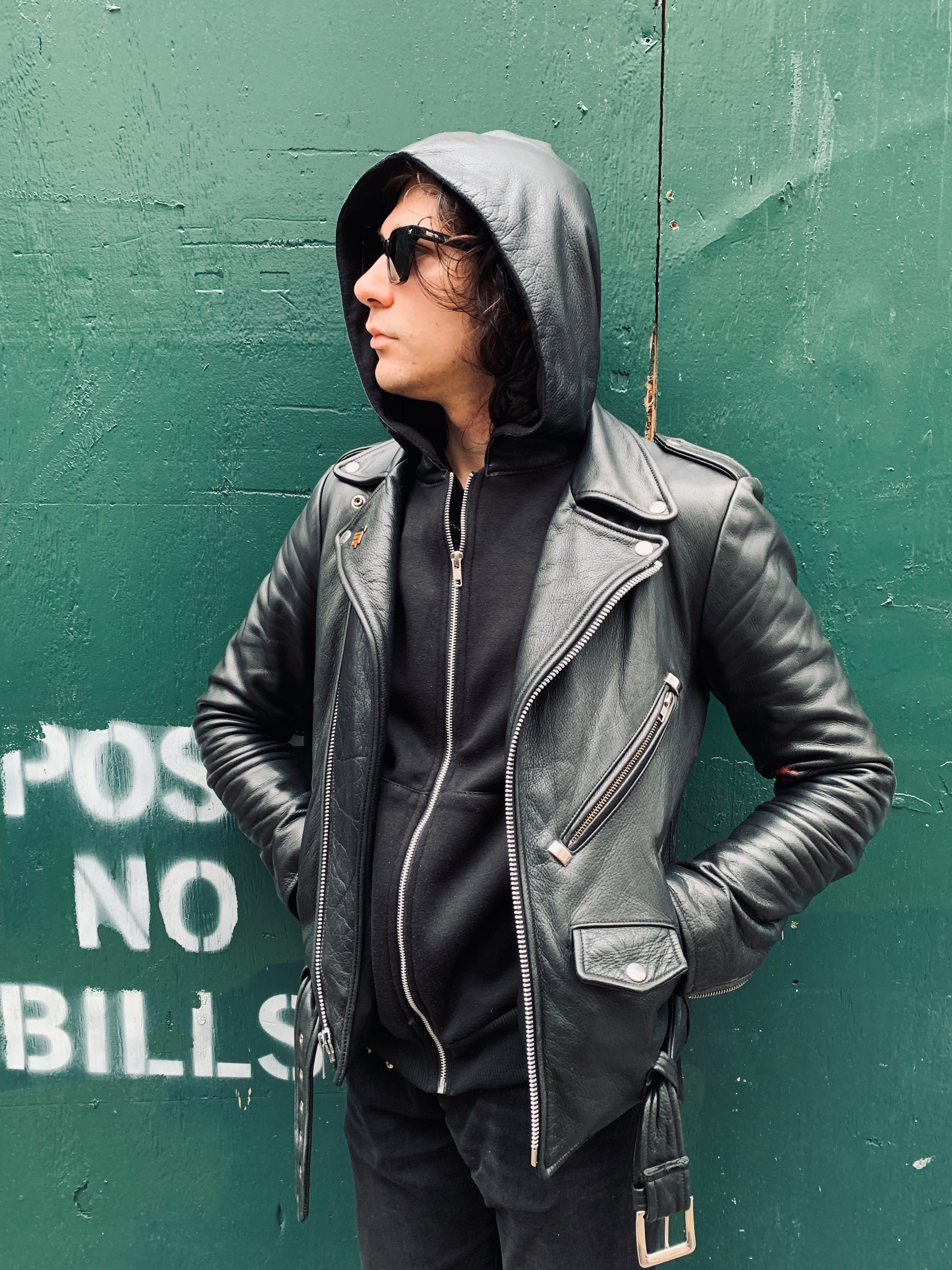 Leather hoodie black pubg фото 80
