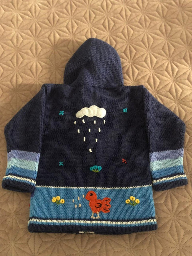 Baby Alpaca Blend Kimono Cardigan Sweater from Peru - Rurichinchay