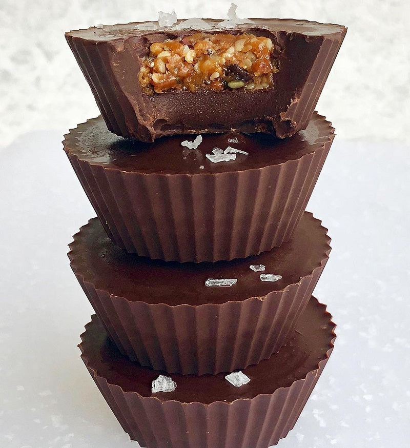 Crunchy Almond Maca Butter Protein Chocolate Cups