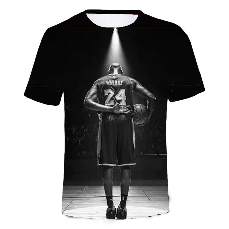 Unisex Print Kobe Bryant Short Sleeve T-Shirt-FFFort