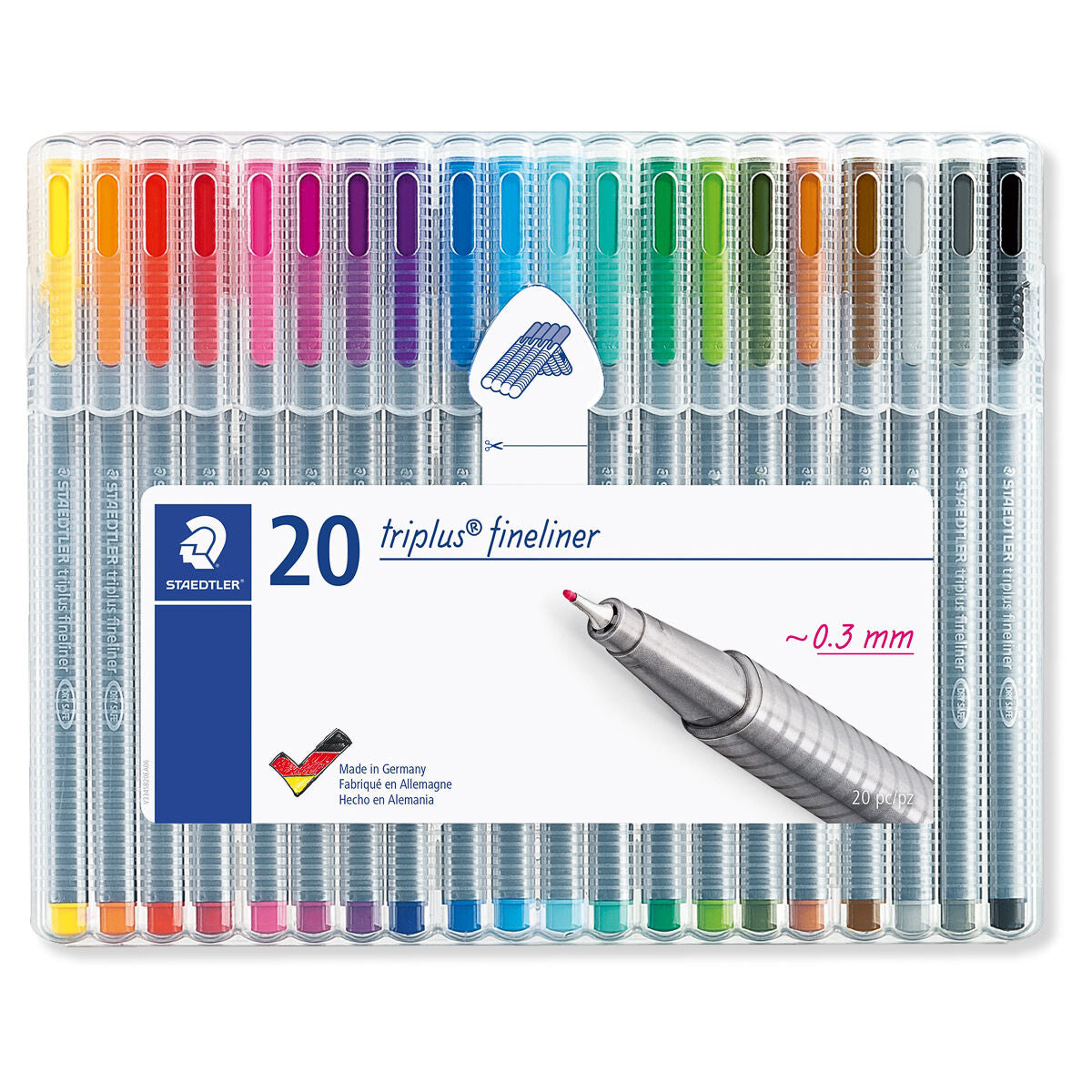 Staedtler, Stylos feutre, TRIPLUS FINELINER, Brilliant colours