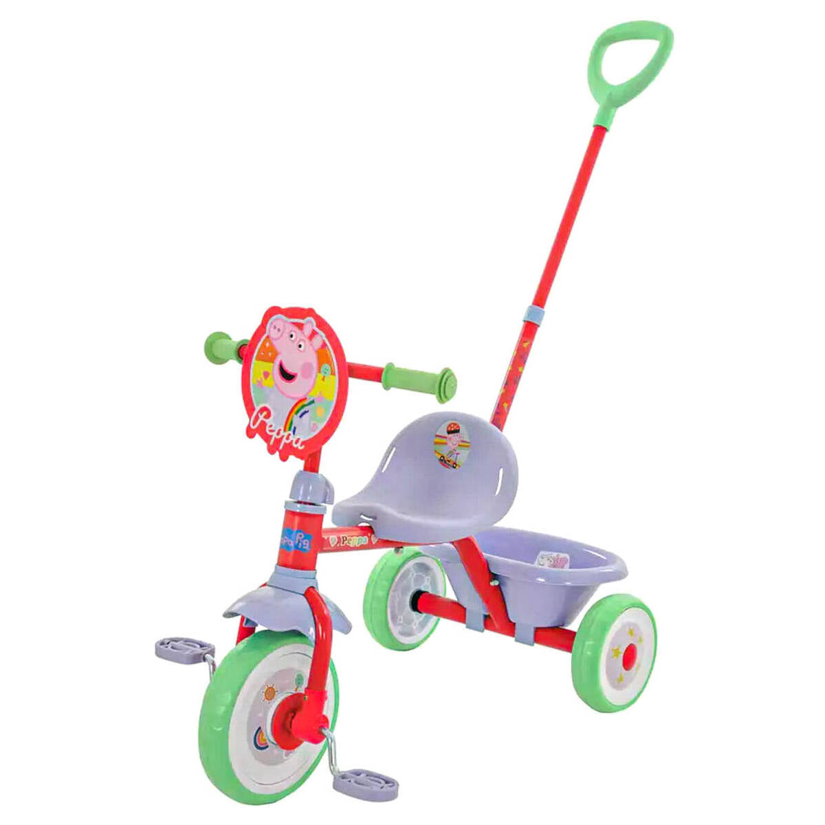 Peppa pig bike with parent 2024 handle