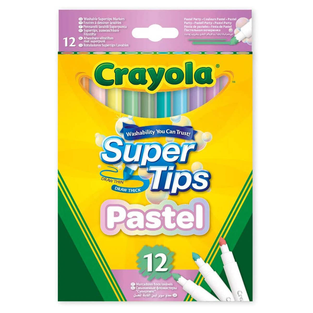 Crayola 80 Count SuperTips Washable Markers, Now with 80 Unique Colors, No  Duplicates, Gift