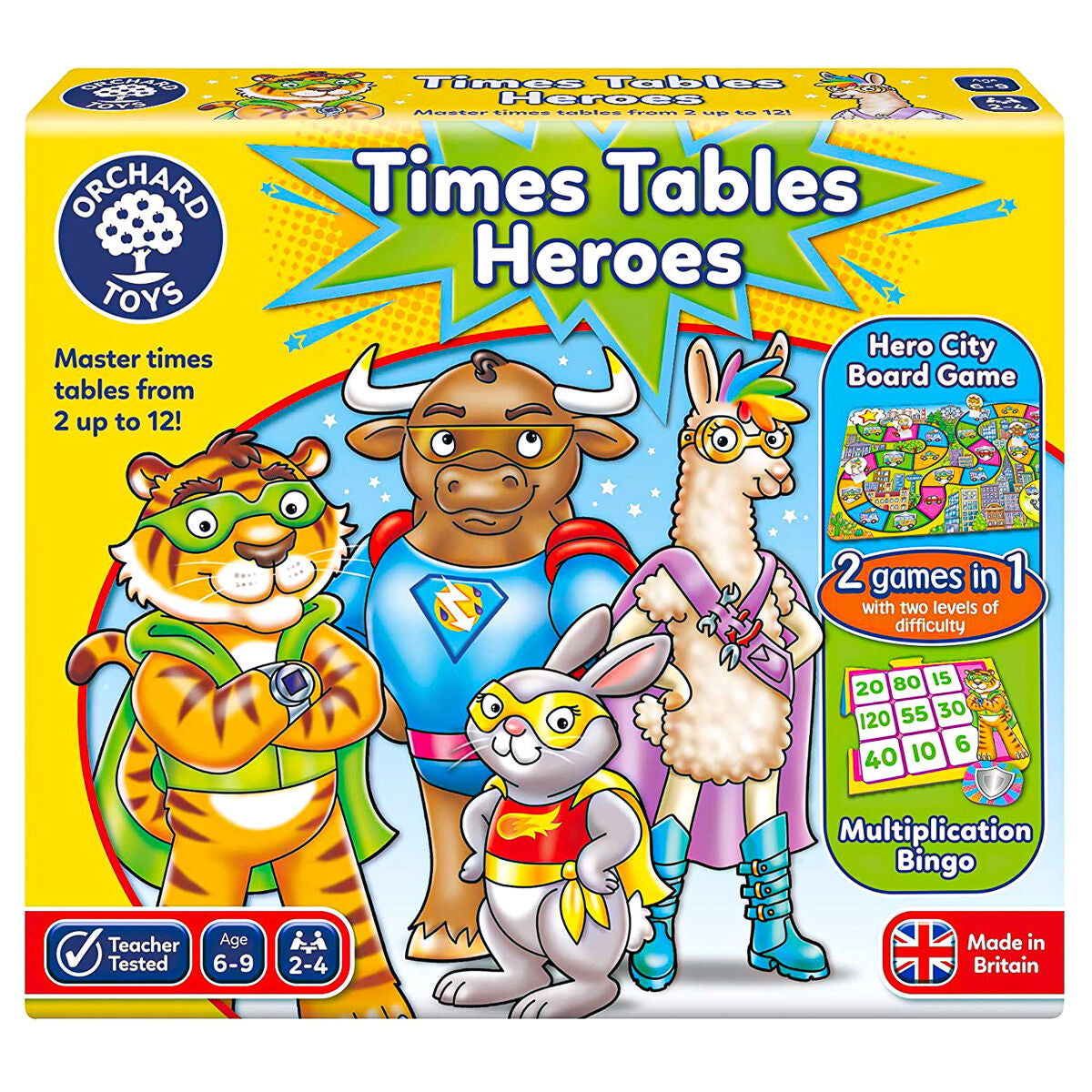 Orchard　2-in-1　Toys　Times　Heroes　Tables　Game　—　Booghe