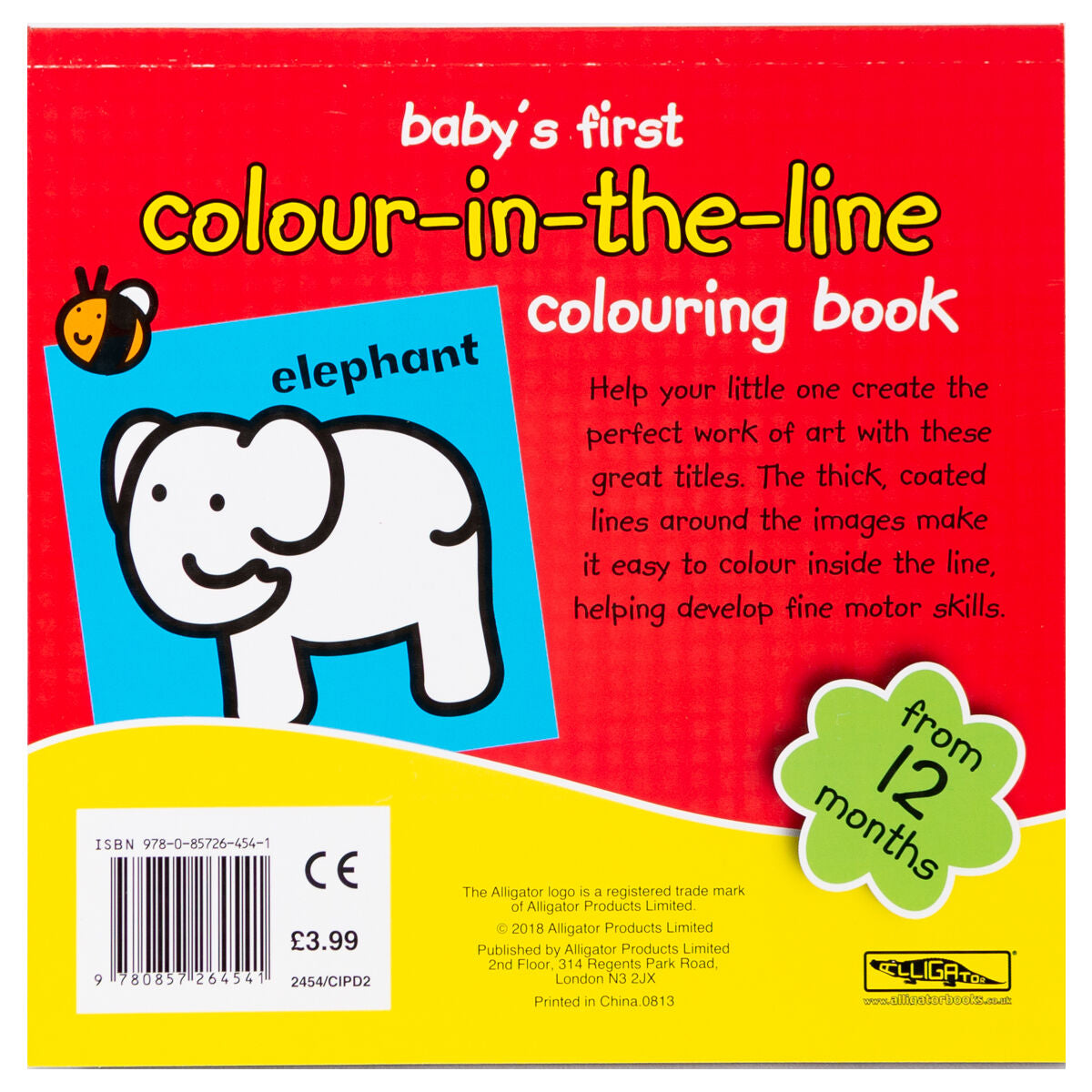 Alligator Baby S First Colour In The Line Animals Colouring Book Booghe