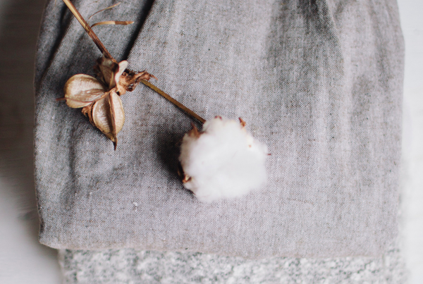 Organic Cotton fabric and cotton pod | Tluxe Australian Made Sustainable Clothing