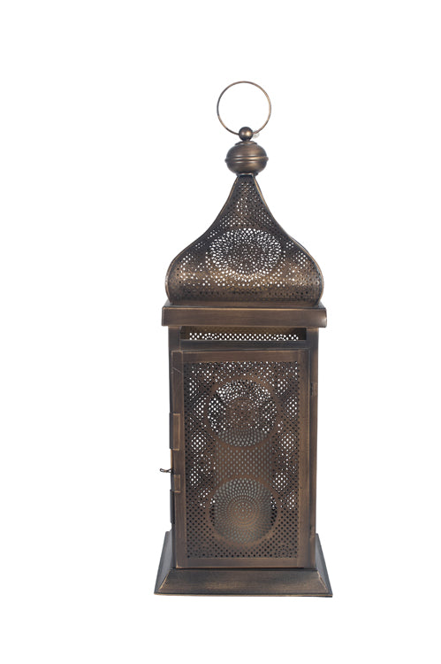 Antique bronze lantern