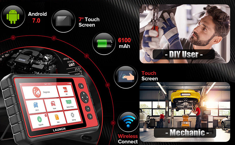 LAUNCH CRP909E All Systems OBD2 Sanner with 28 Reset Functions