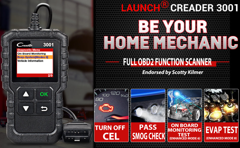 LAUNCH Creader 3001 OBD2 Scanner for DIY Beginner