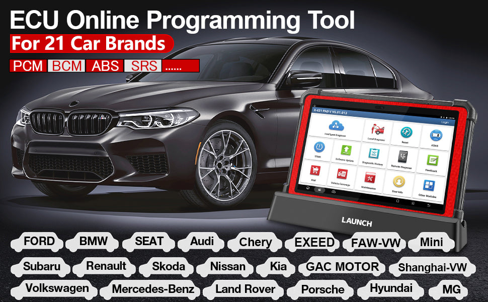 LAUNCH X431 PAD V ECU Online Programming CAN-FD OBD2 Scanner